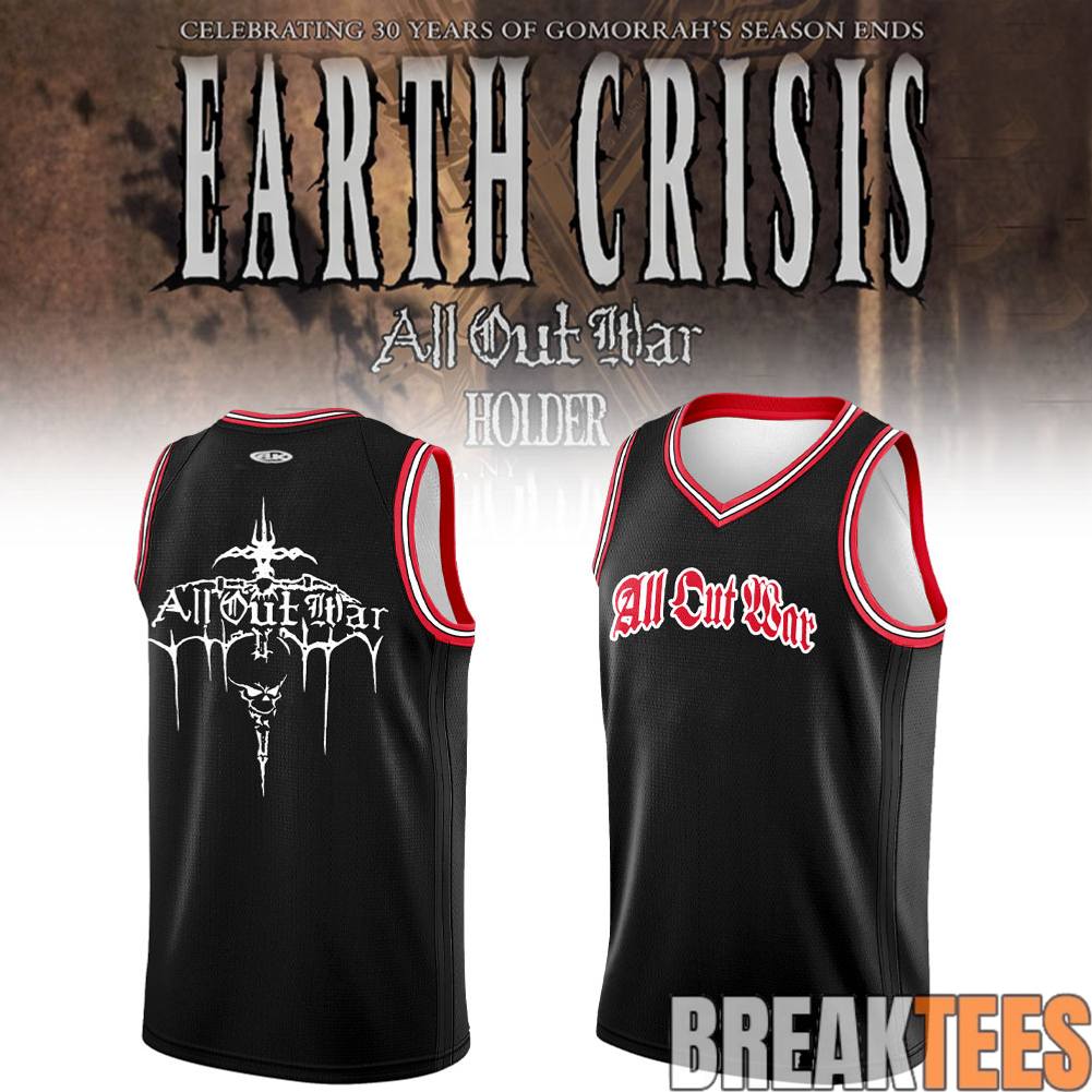 Earth Crisis 30 years of Gomorrahs Season Ends Basketball Jersey Unisex T-shirt, Sweatshirt, Hoodie, Long Sleeve Tee - T-Shirt, Sweatshirt, Hoodie