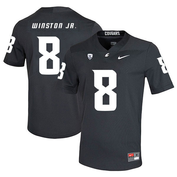 Easop Winston Jr. 8 Carbon Black College Football Jersey football jersey product view 1