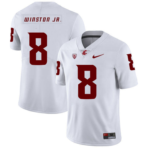 Easop Winston Jr. 8 White College Football Jersey football jersey product view 1