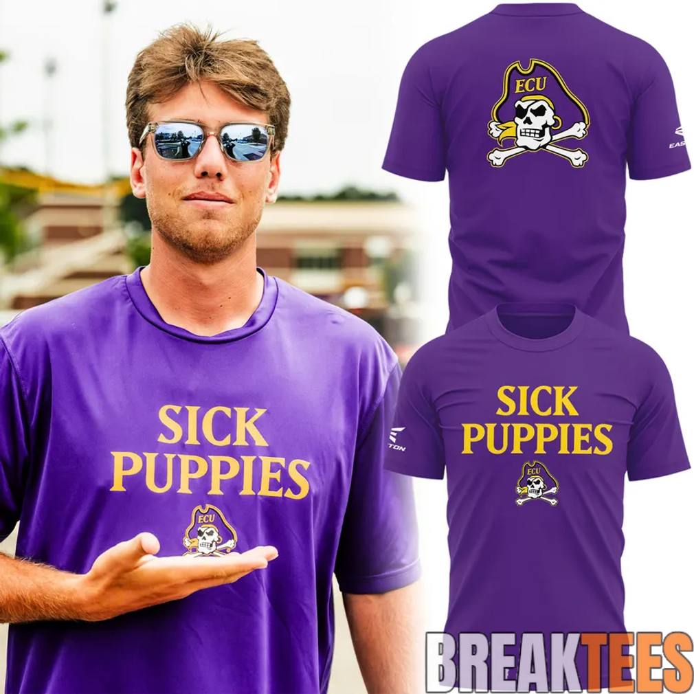 East Carolina Pirates Sick Puppies Shirt Unisex T-shirt, Sweatshirt, Hoodie, Long Sleeve Tee - T-Shirt, Sweatshirt, Hoodie