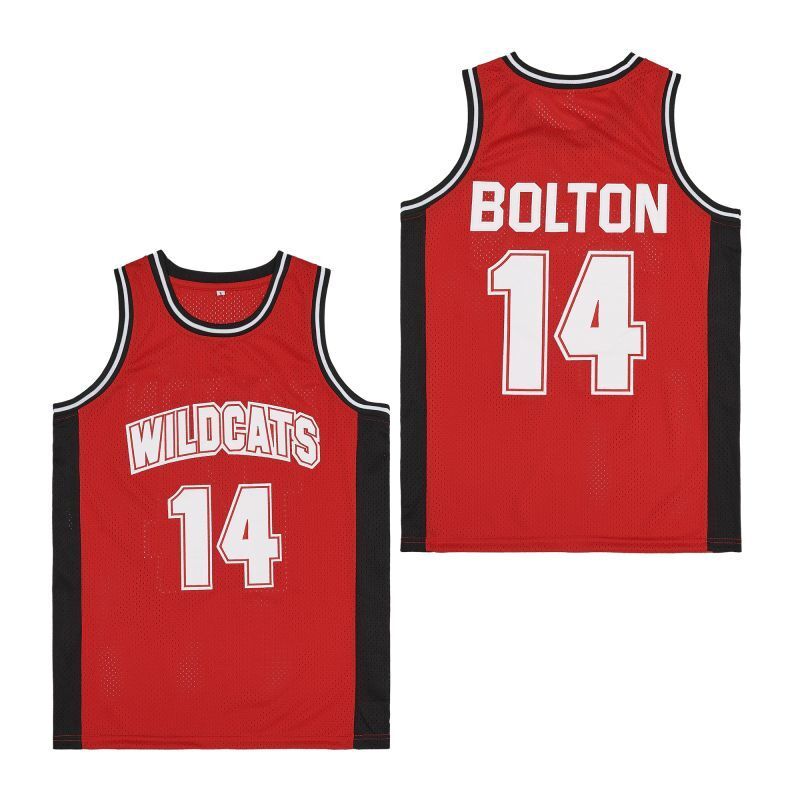 East High School Wildcats #14 Zac Efron Troy Bolton Style 3 College Football Jersey football jersey product view 1