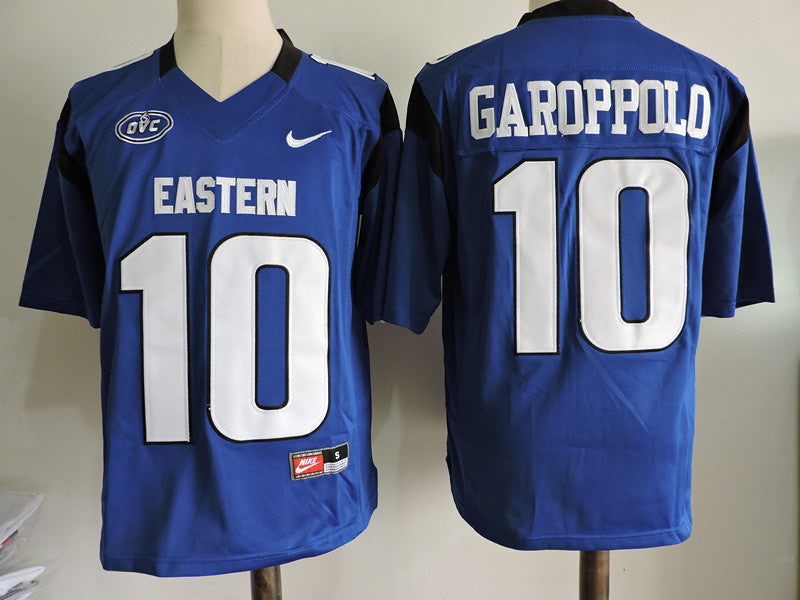 Eastern Illinois #10 JIMMY GAROPPOLO College Football Jersey football jersey product view 1