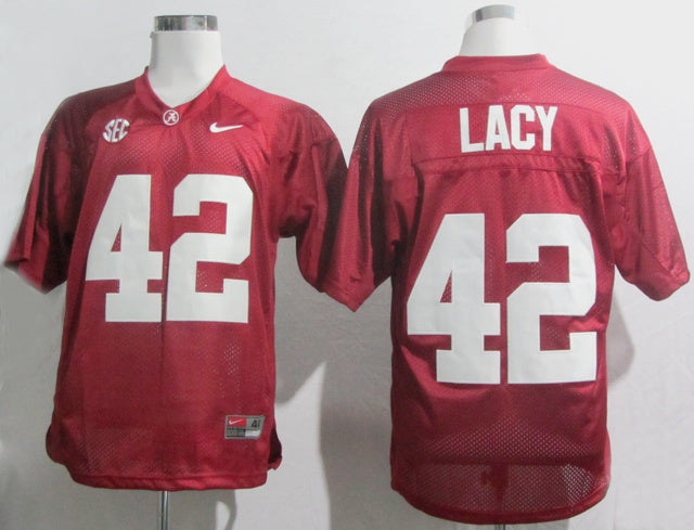 Eddie Lacy 42 Crimson 2012 SEC Patch College Football Jersey football jersey product view 1