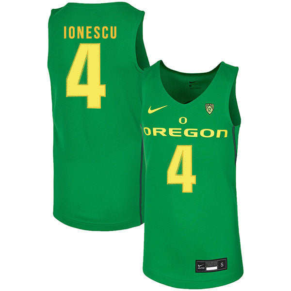 Eddy Ionescu 4 Green College Football Jersey football jersey product view 1