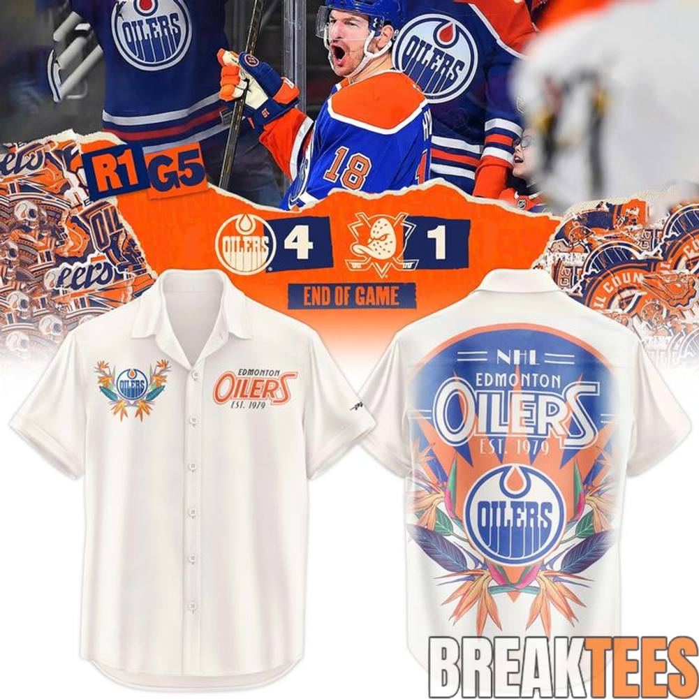 Edmonton Oilers 2026 New Hawaiian Shirt Unisex T-shirt, Sweatshirt, Hoodie, Long Sleeve Tee - T-Shirt, Sweatshirt, Hoodie