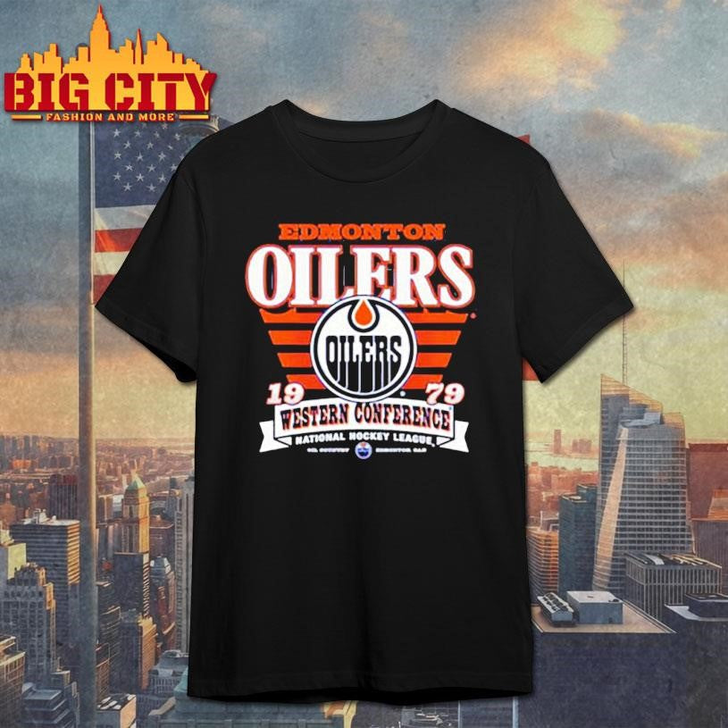 Edmonton Oilers Western Conference National Hockey League 1979 logo shirt Unisex T-shirt, Sweatshirt, Hoodie, Long Sleeve Tee - T-Shirt, Sweatshirt, Hoodie