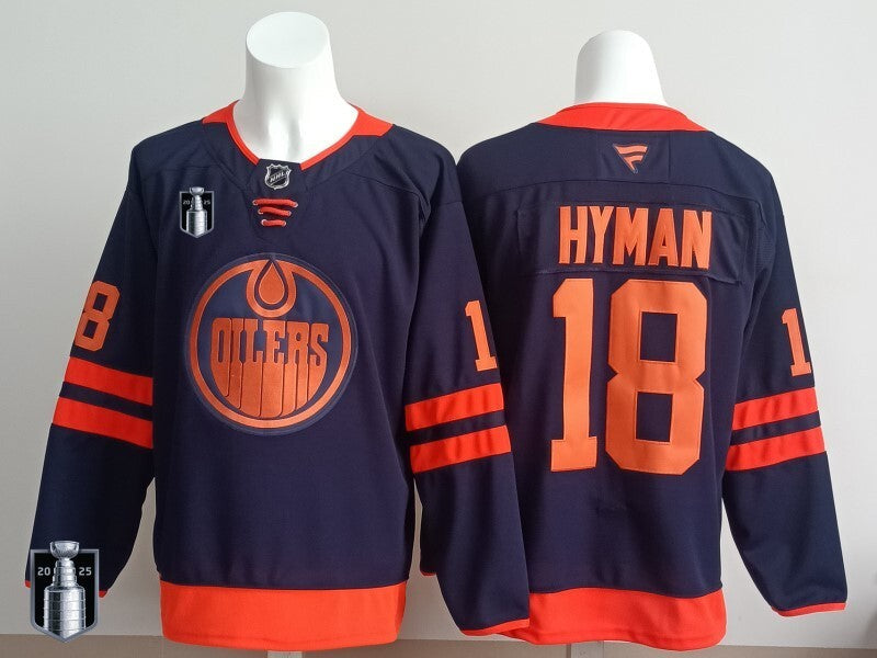 Edmonton Oilers #18 Zach Hyman Oilers Champion Edition Style 3 Hockey Jersey hockey jersey product view 1