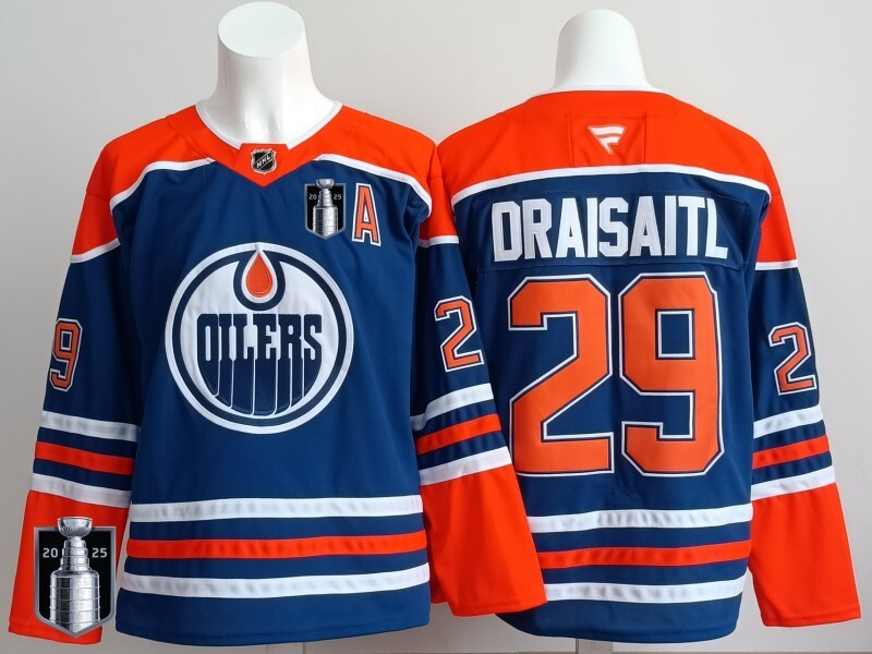 Edmonton Oilers #29 Leon Draisaitl Oilers Champion Edition Style 12 Hockey Jersey hockey jersey product view 1