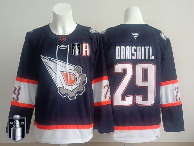 Edmonton Oilers #29 Leon Draisaitl Oilers Champion Edition Style 14 Hockey Jersey hockey jersey product view 1