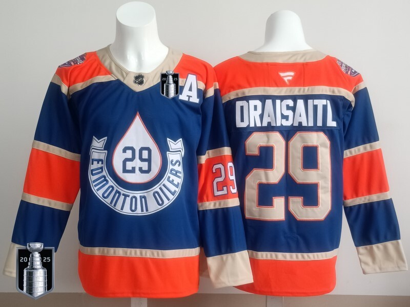 Edmonton Oilers #29 Leon Draisaitl Oilers Champion Edition Style 15 Hockey Jersey hockey jersey product view 1