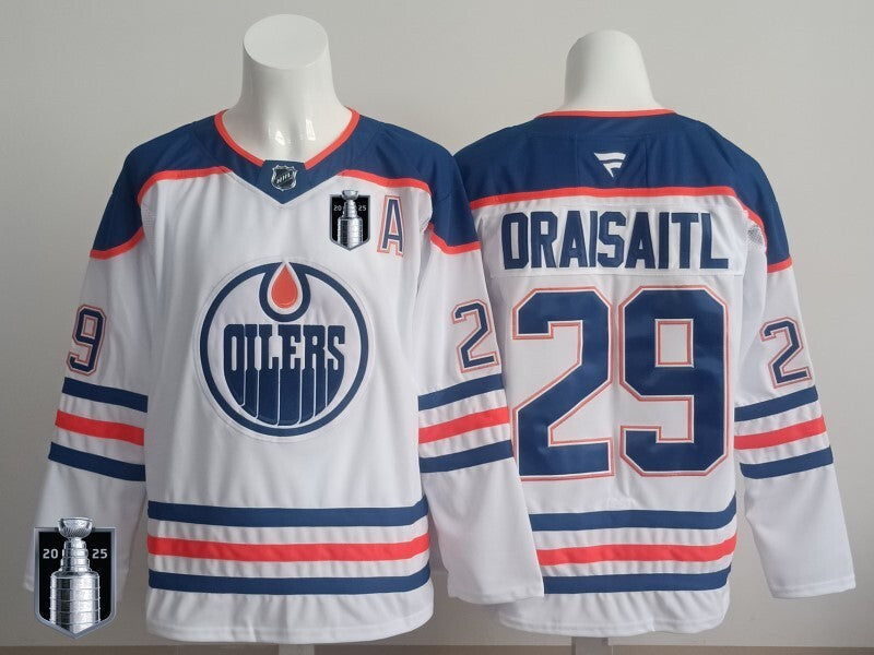 Edmonton Oilers #29 Leon Draisaitl Oilers Champion Edition Style 16 Hockey Jersey hockey jersey product view 1