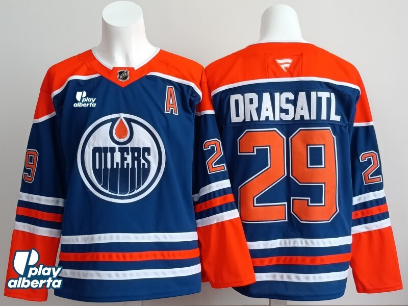 Edmonton Oilers #29 Leon Draisaitl Oilers Champion Edition Style 3 Hockey Jersey hockey jersey product view 1