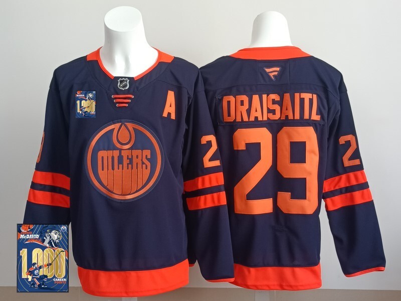 Edmonton Oilers #29 Leon Draisaitl Oilers Champion Edition Style 9 Hockey Jersey hockey jersey product view 1