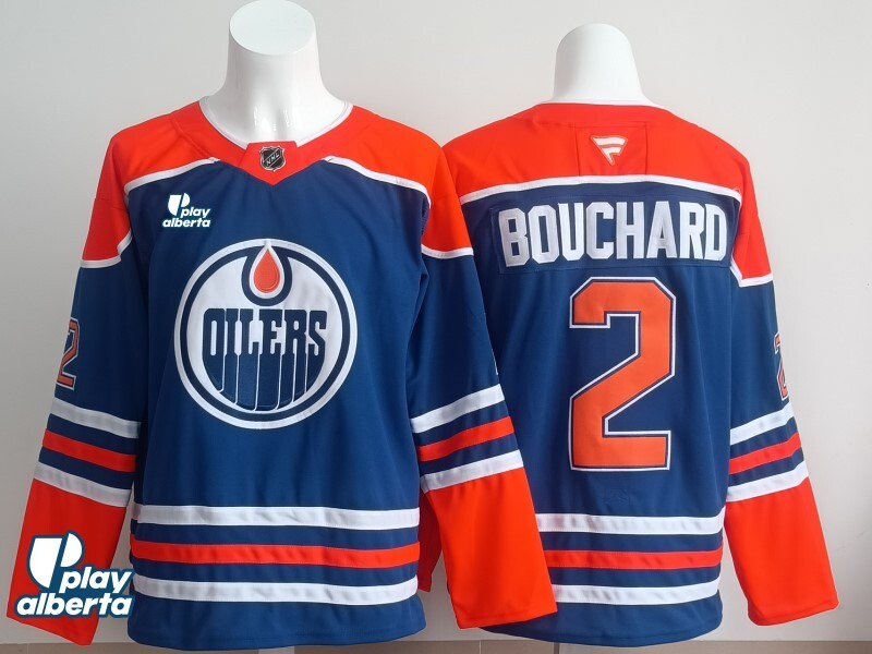 Edmonton Oilers #2 Evan Bouchard Oilers Champion Edition Style 3 Hockey Jersey hockey jersey product view 1