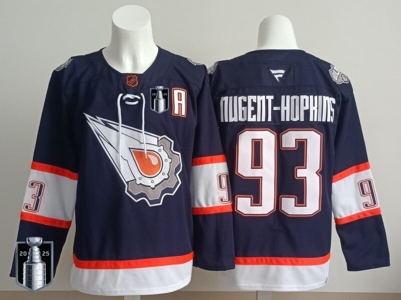 Edmonton Oilers #93 Ryan Nugent-Hopkins Oilers Champion Edition Style 9 Hockey Jersey hockey jersey product view 1