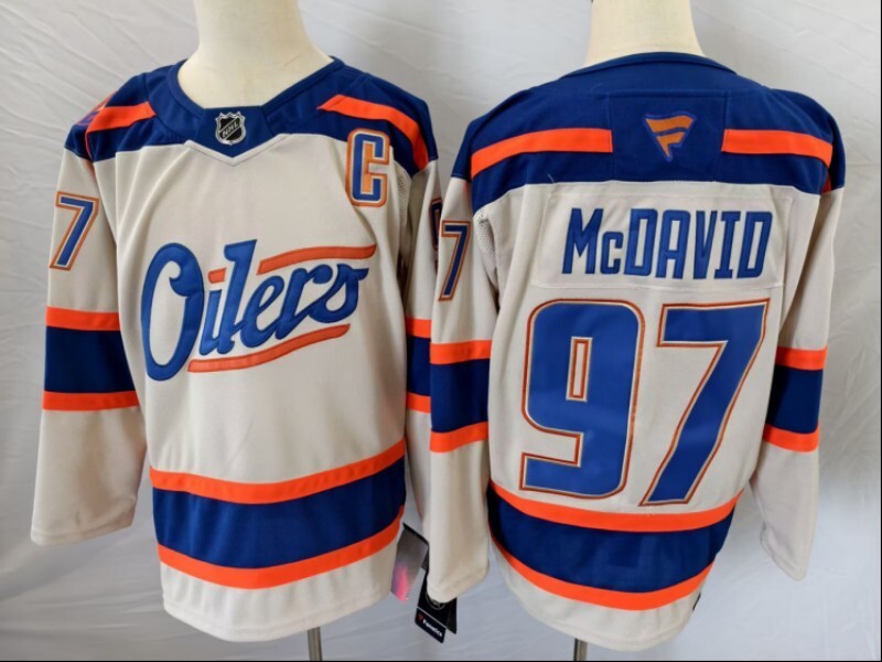 Edmonton Oilers #97 Connor McDavid Oilers 100 Hockey Jersey hockey jersey product view 1