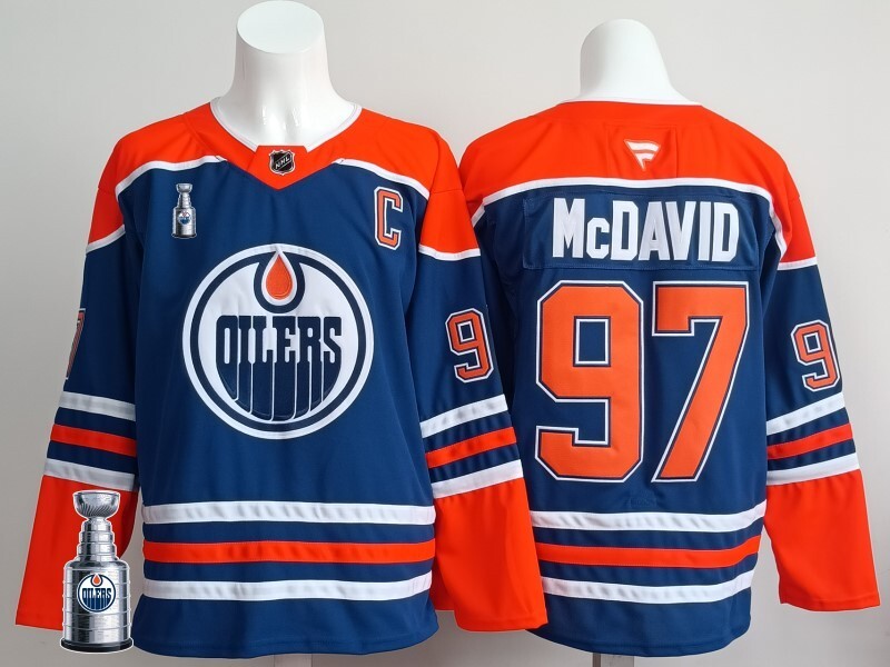 Edmonton Oilers #97 Connor McDavid Oilers Champion Edition Style 10 Hockey Jersey hockey jersey product view 1