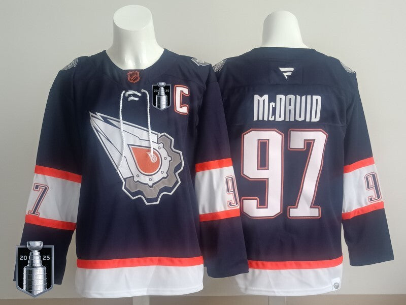 Edmonton Oilers #97 Connor McDavid Oilers Champion Edition Style 14 Hockey Jersey hockey jersey product view 1