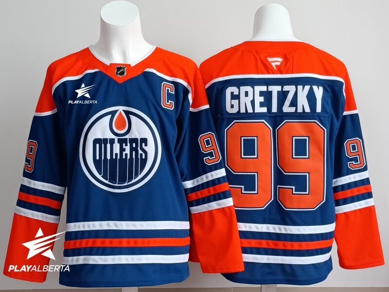 Edmonton Oilers #99 Wayne Gretzky Oilers Champion Edition Style 1 Hockey Jersey hockey jersey product view 1