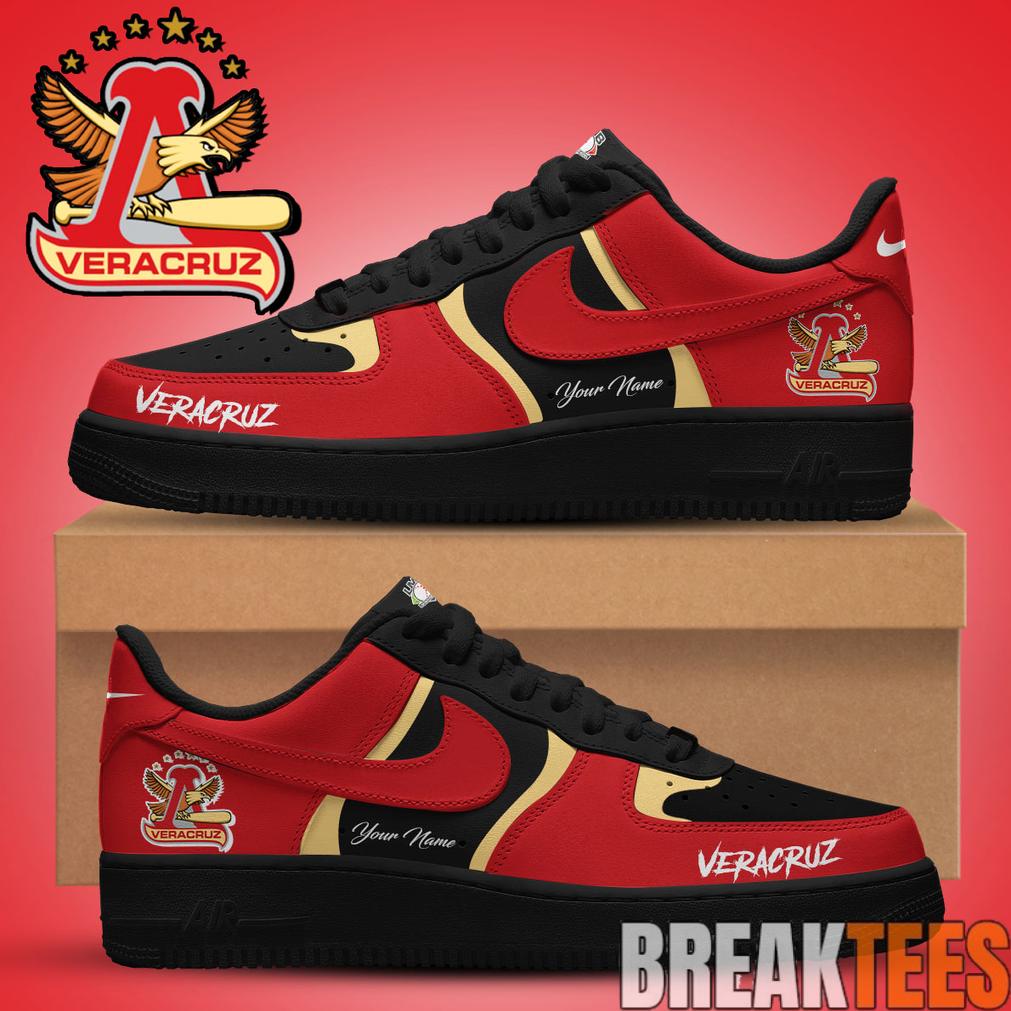 El guila de Veracruz Custom Air Force 1 Shoes Unisex T-shirt, Sweatshirt, Hoodie, Long Sleeve Tee - T-Shirt, Sweatshirt, Hoodie