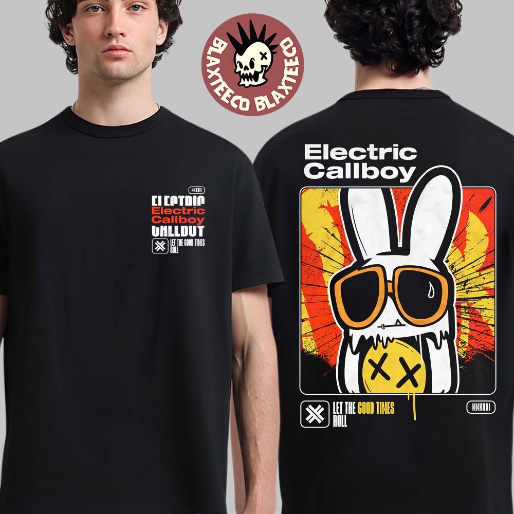 Electric Callboy Let The Good Times Roll New Single Merch Melting Bunny T-Shirt Unisex T-shirt, Sweatshirt, Hoodie, Long Sleeve Tee - T-Shirt, Sweatshirt, Hoodie