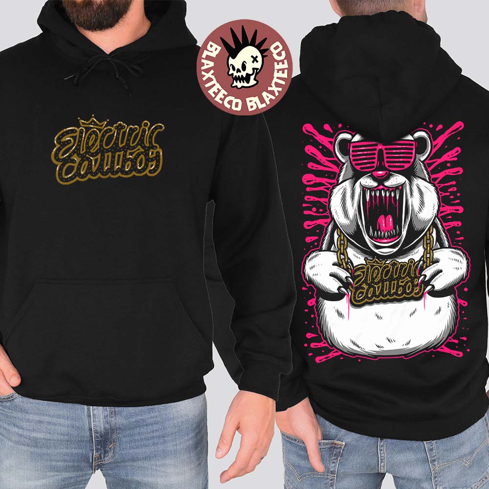 Electric Callboy Merch Cool Bear Two Sided Hoodie Unisex T-shirt, Sweatshirt, Hoodie, Long Sleeve Tee - T-Shirt, Sweatshirt, Hoodie