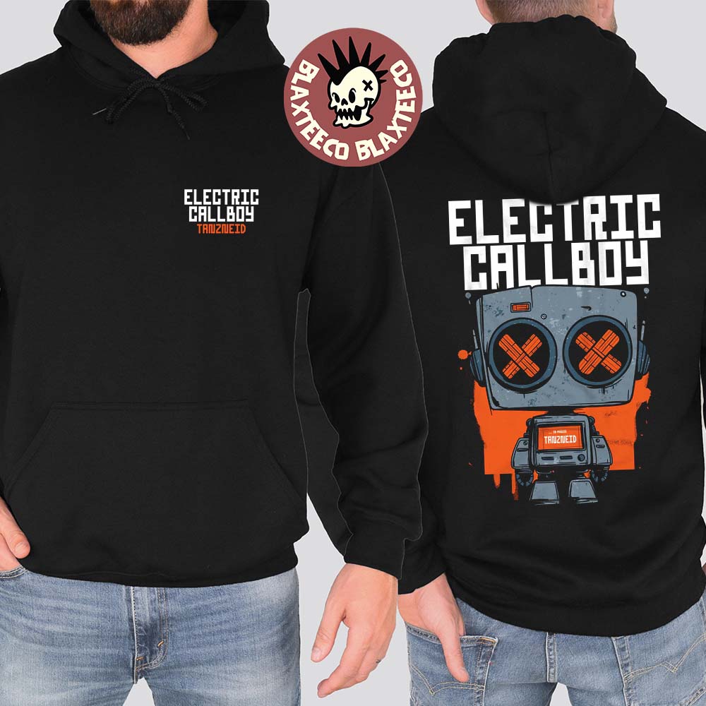 Electric Callboy Merch Tanzneid Robot Hoodie Unisex T-shirt, Sweatshirt, Hoodie, Long Sleeve Tee - T-Shirt, Sweatshirt, Hoodie
