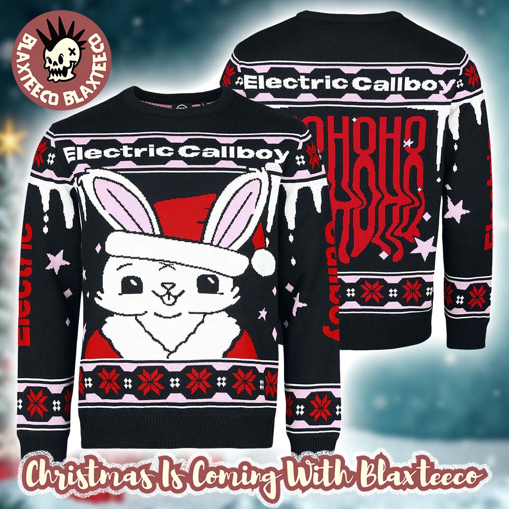 Electric Callboy Santa Rabbit Hohoho Knitted Ugly Christmas Sweater Unisex T-shirt, Sweatshirt, Hoodie, Long Sleeve Tee - T-Shirt, Sweatshirt, Hoodie