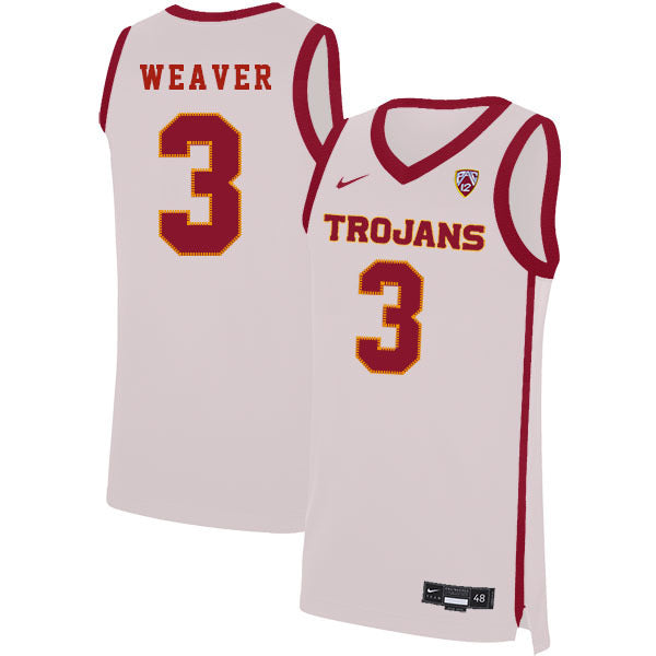 Elijah Weaver 3 White College Football Jersey football jersey product view 1