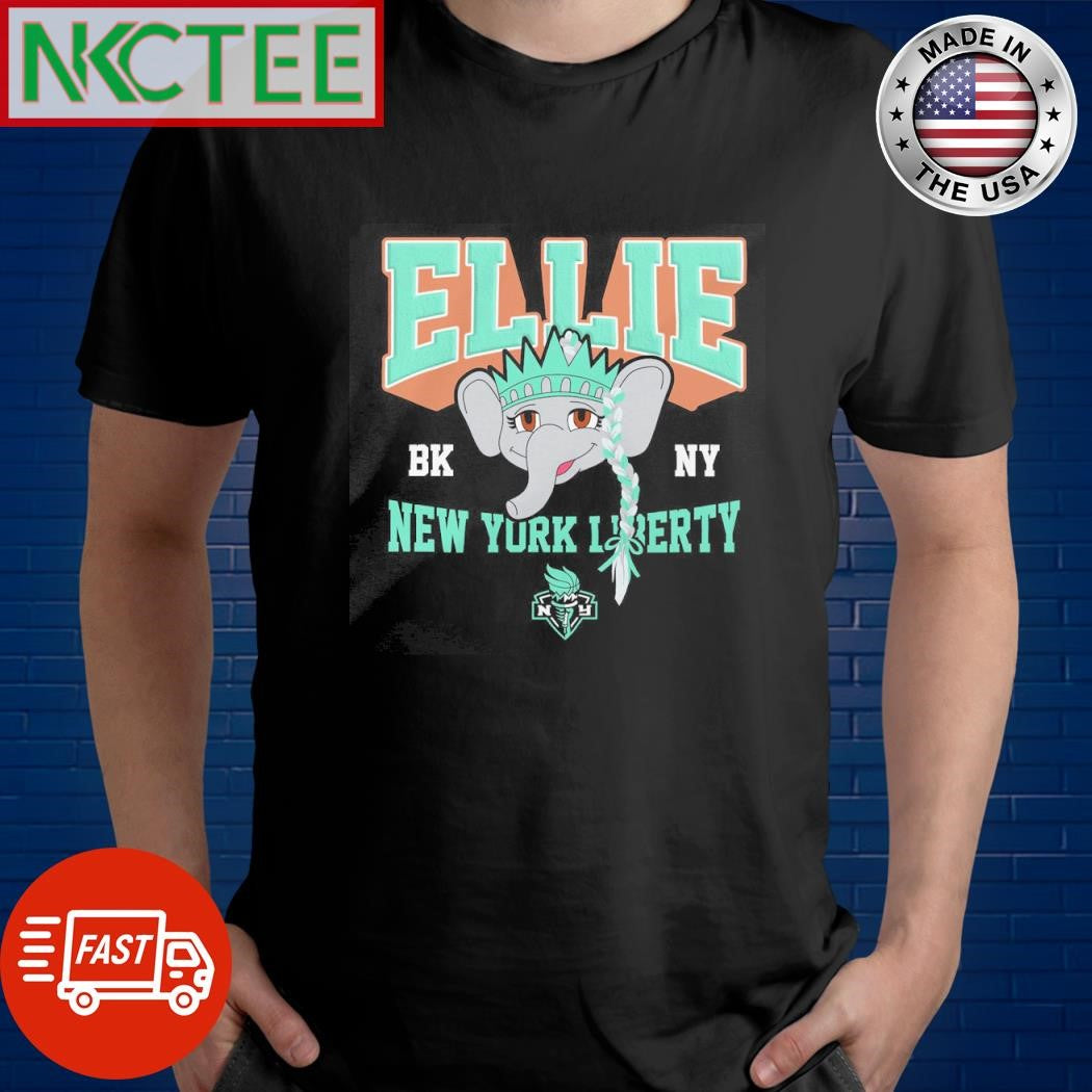 Ellie bk NY New York Liberty elephant crown shirt Unisex T-shirt, Sweatshirt, Hoodie, Long Sleeve Tee - T-Shirt, Sweatshirt, Hoodie