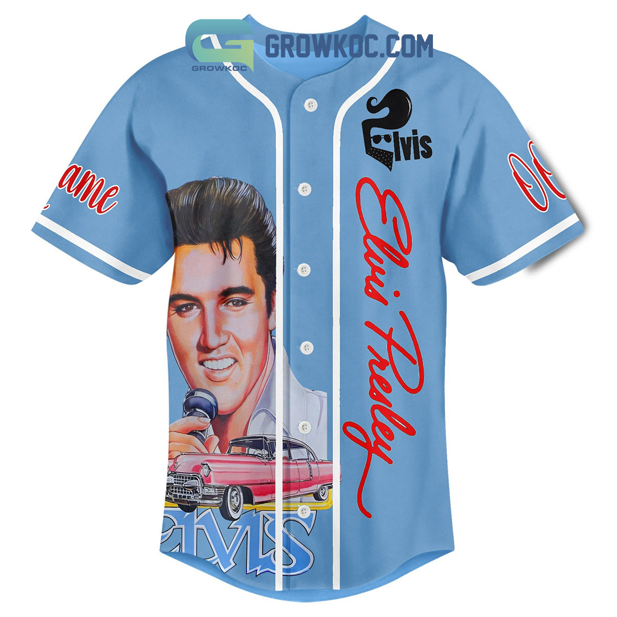 Elvis Presley Live Each Day As It Were Your Last Personalized Baseball Jersey baseball jersey product view 2