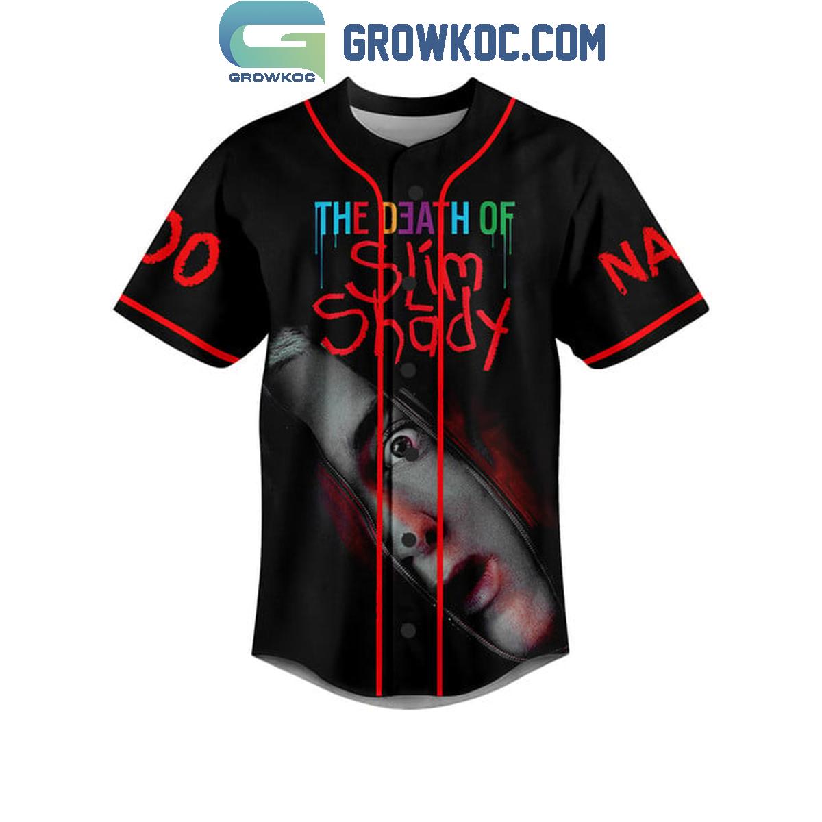 Eminem Real Slim Shady Please Stand Up Personalized Baseball Jersey baseball jersey product view 2