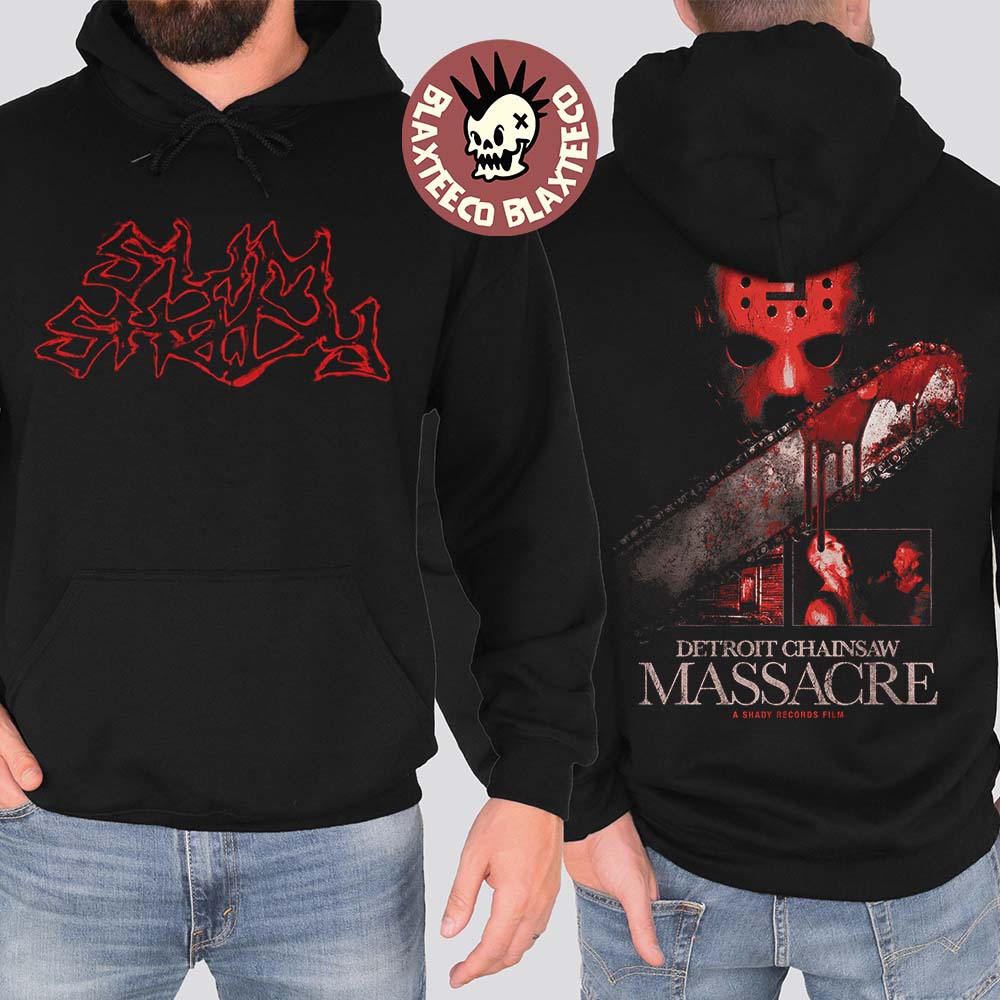Eminem Shady Massacre Capsule Jason Detroit Chainsaw Massacre Hoodie Unisex T-shirt, Sweatshirt, Hoodie, Long Sleeve Tee - T-Shirt, Sweatshirt, Hoodie