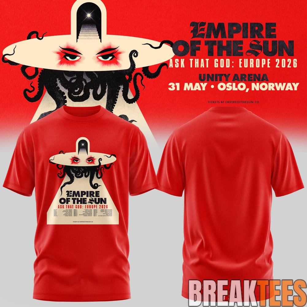 Empire Of The Sun Ask The God Tour 2026 Tee Unisex T-shirt, Sweatshirt, Hoodie, Long Sleeve Tee - T-Shirt, Sweatshirt, Hoodie