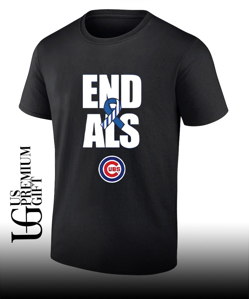 End Als Chicago Cubs Logo shirt Unisex T-shirt, Sweatshirt, Hoodie, Long Sleeve Tee - T-Shirt, Sweatshirt, Hoodie