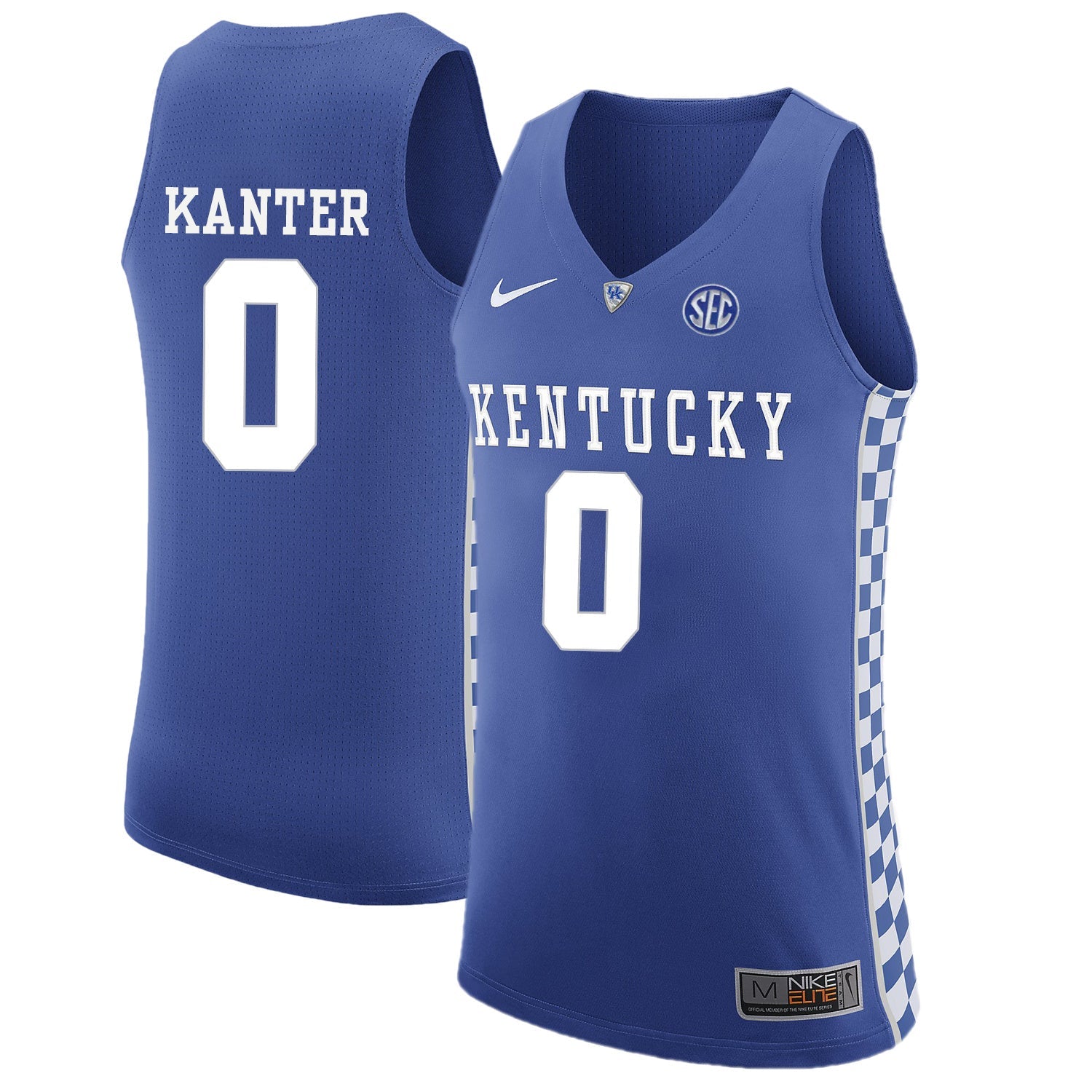 Enes Kanter 0 Blue .1jpg College Football Jersey football jersey product view 1