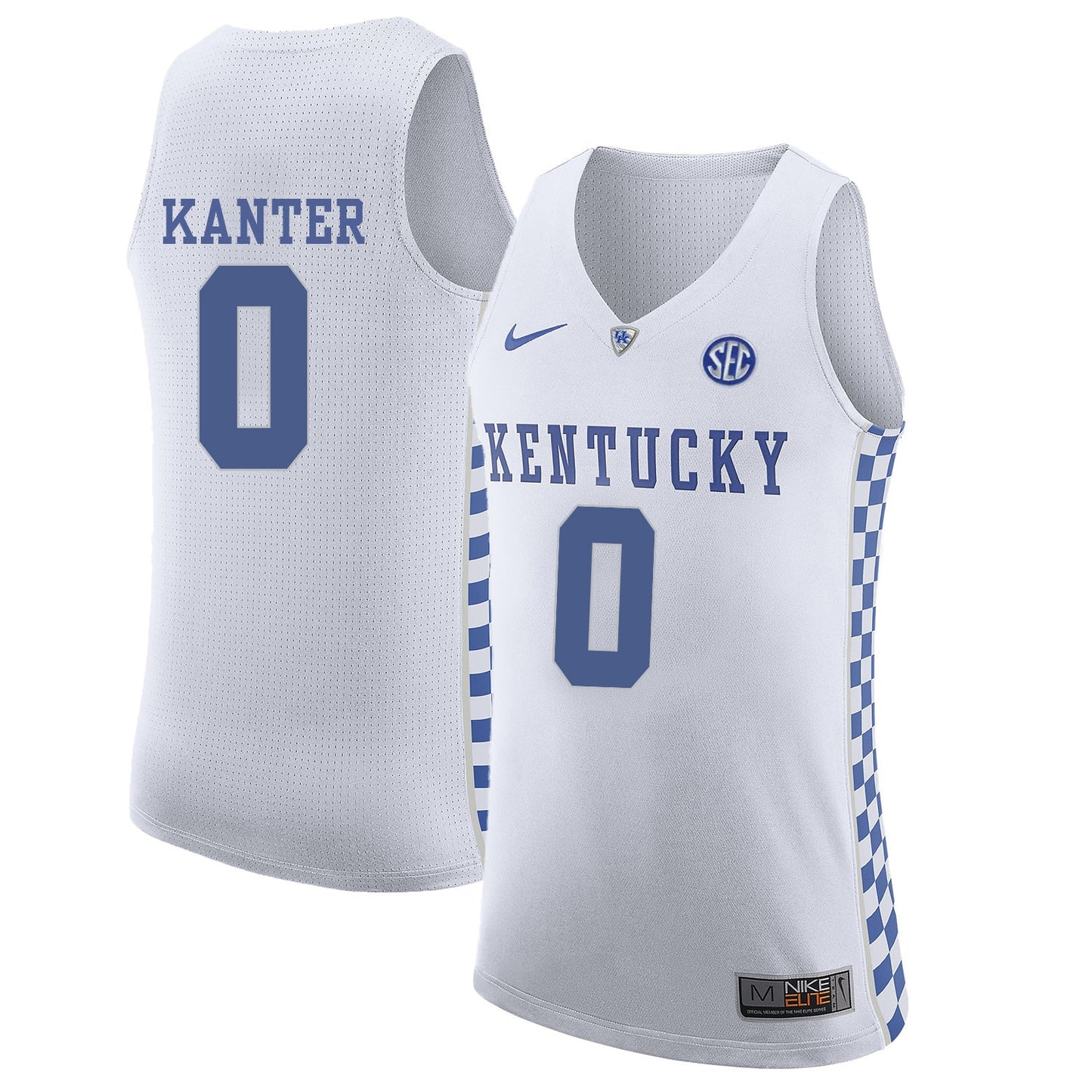 Enes Kanter 0 White .1jpg College Football Jersey football jersey product view 1