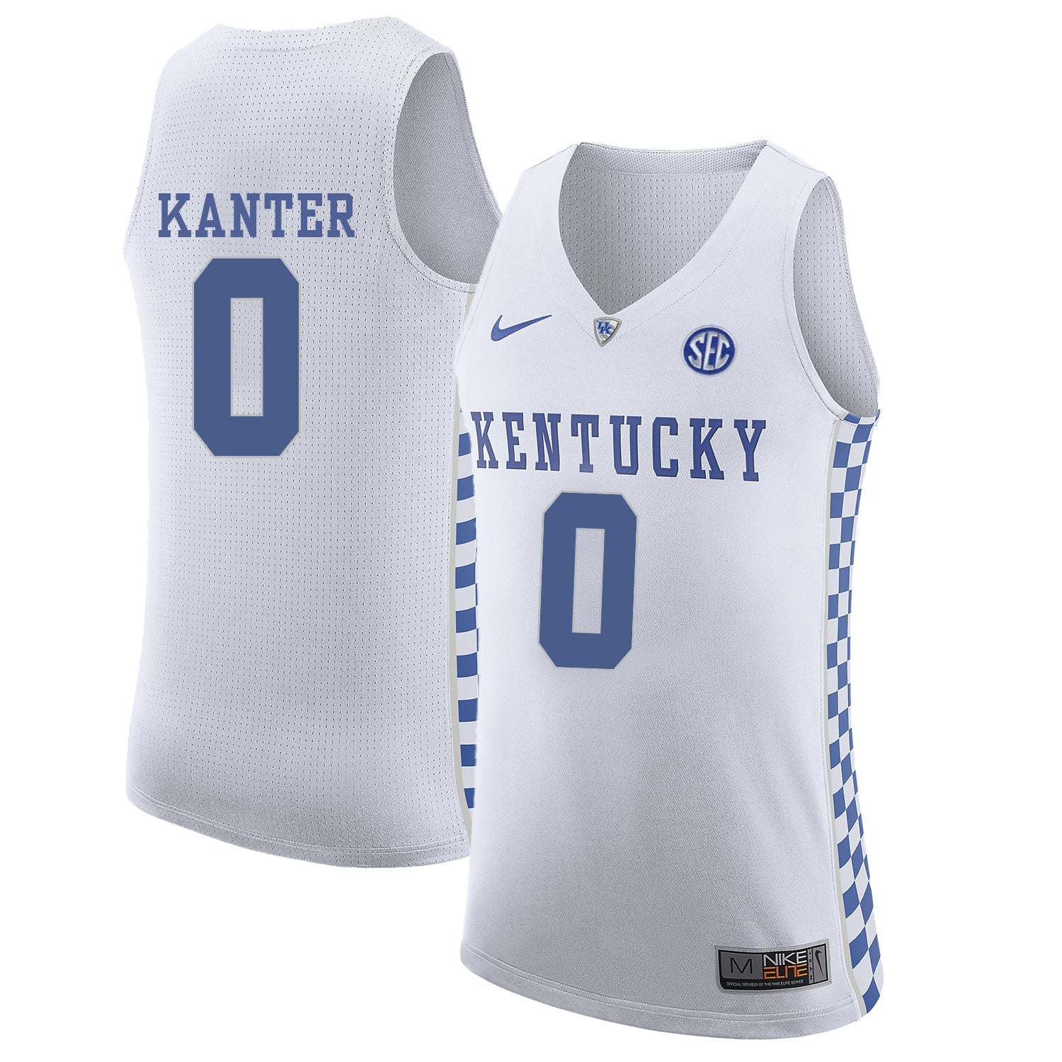 Enes Kanter 0 White .1jpg College Football Jersey football jersey product view 1