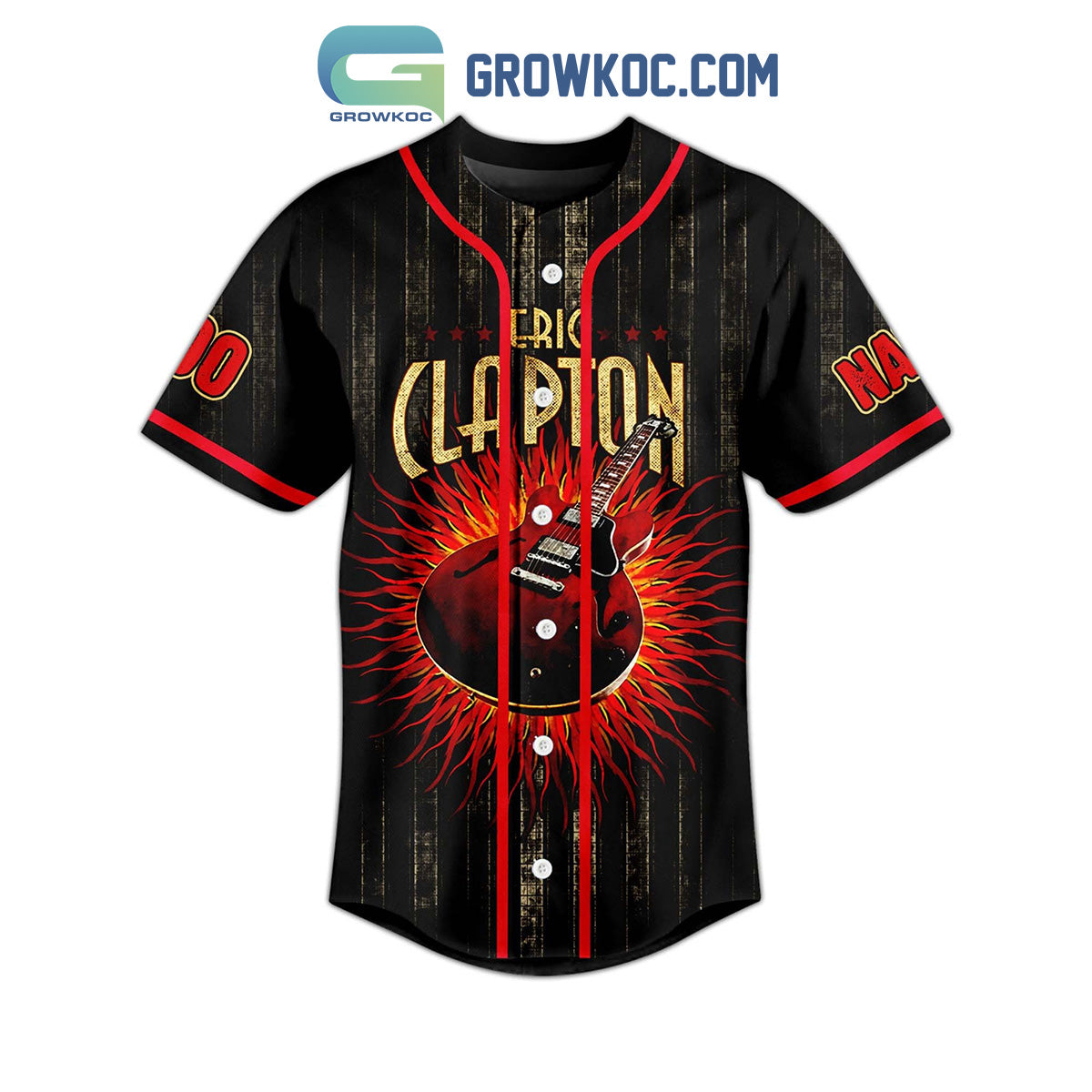 Eric Clapton Layla You Got Me On My Knees Personalized Baseball Jersey baseball jersey product view 2