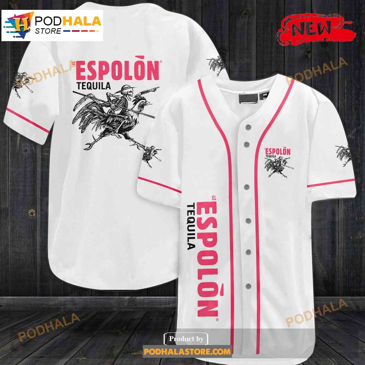 Espolon Tequila Baseball Jersey baseball jersey product view 1