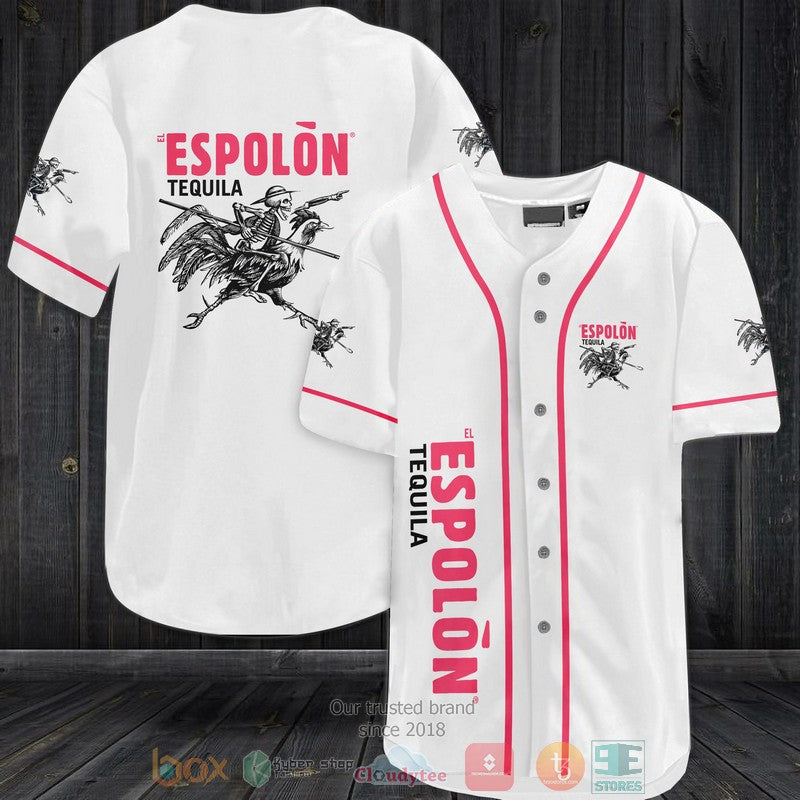 Espolon Tequila white Baseball shirt baseball jersey product view 1