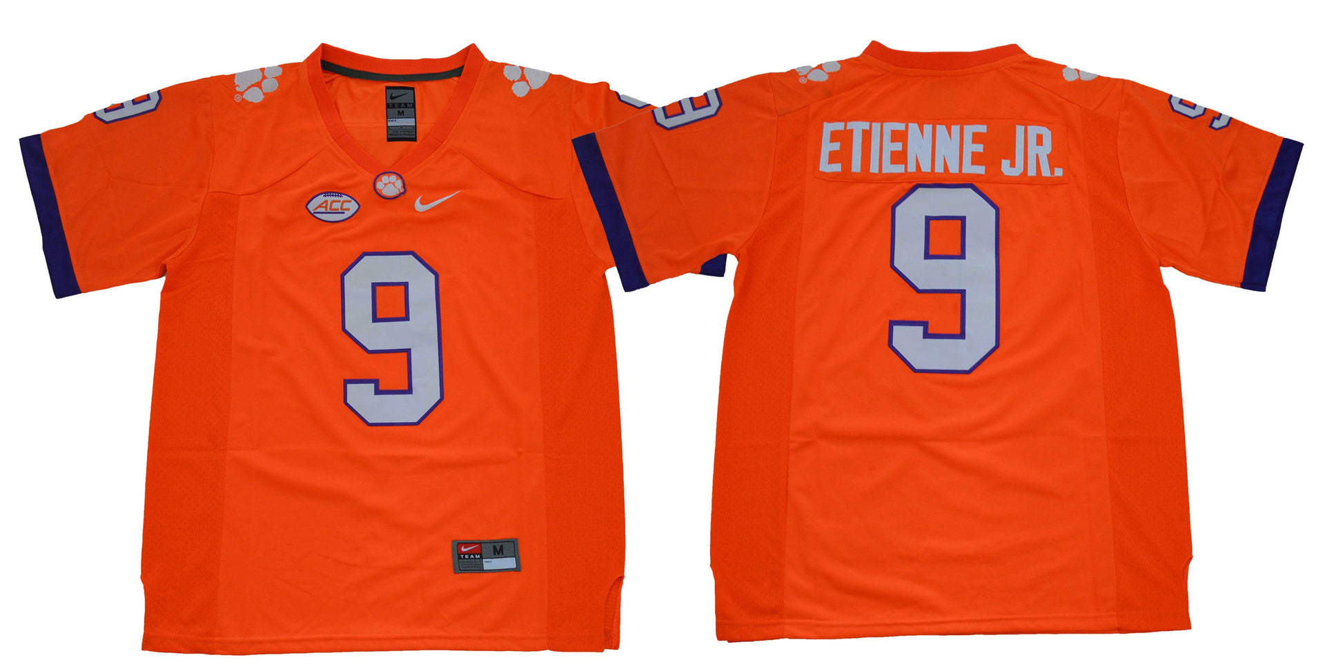 Etienne JR. 9 College Football Jersey football jersey product view 1