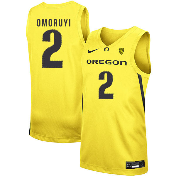 Eugene Omoruyi 2 Yellow College Football Jersey football jersey product view 1