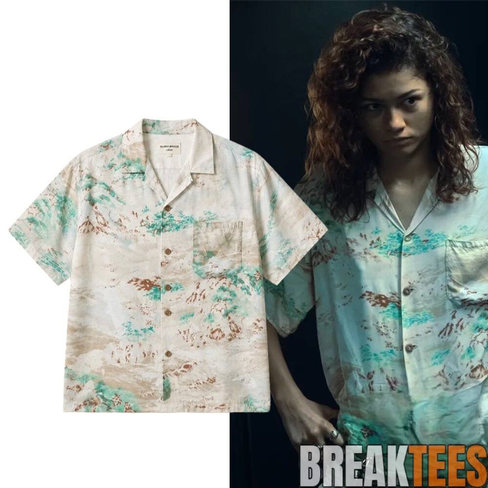 Euphoria Season 3 Zendaya Abstract Watercolor Hawaiian Shirt Unisex T-shirt, Sweatshirt, Hoodie, Long Sleeve Tee - T-Shirt, Sweatshirt, Hoodie