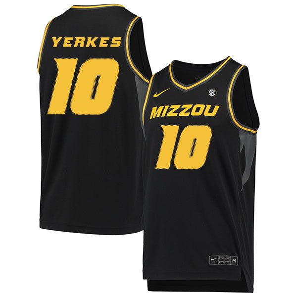 Evan Yerkes 10 Black College Football Jersey football jersey product view 1