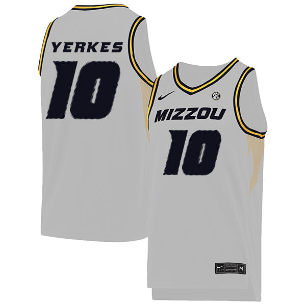 Evan Yerkes 10 White College Football Jersey football jersey product view 1