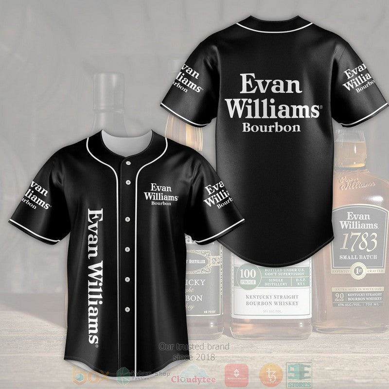 Evan Williams bourbon Baseball shirt baseball jersey product view 1