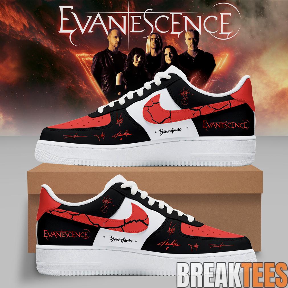 Evanescence 2026 World Tour Sanctuary Customize Air Force 1 Shoes Unisex T-shirt, Sweatshirt, Hoodie, Long Sleeve Tee - T-Shirt, Sweatshirt, Hoodie