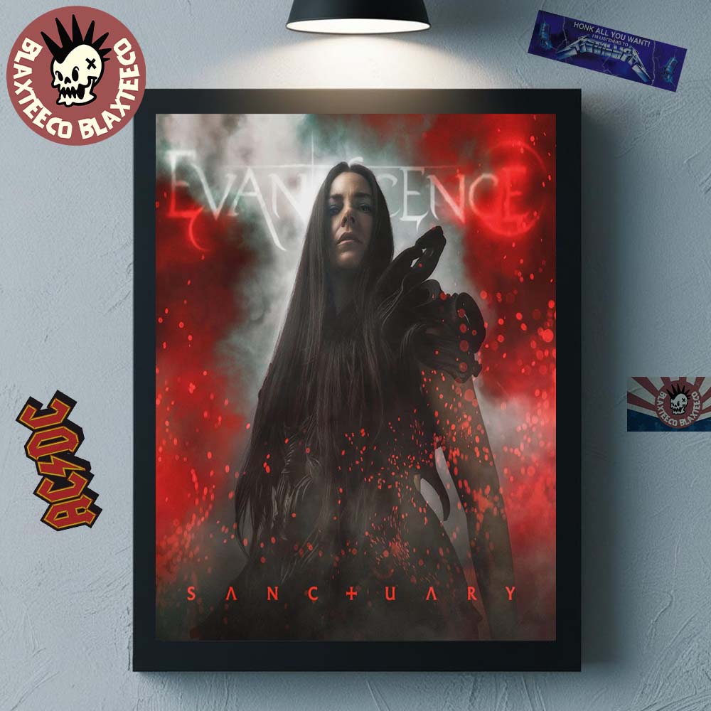 Evanescence Sanctuary Album Cover Home Decor Poster Canvas Unisex T-shirt, Sweatshirt, Hoodie, Long Sleeve Tee - T-Shirt, Sweatshirt, Hoodie