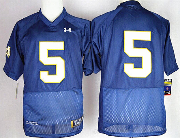 Everett Golson #5 blue College Football Jersey football jersey product view 1